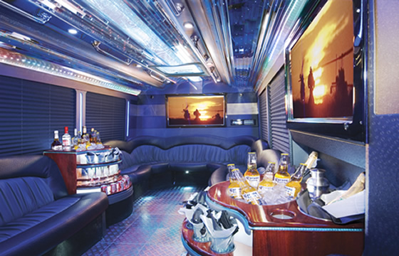 party buses. Party Bus Interior